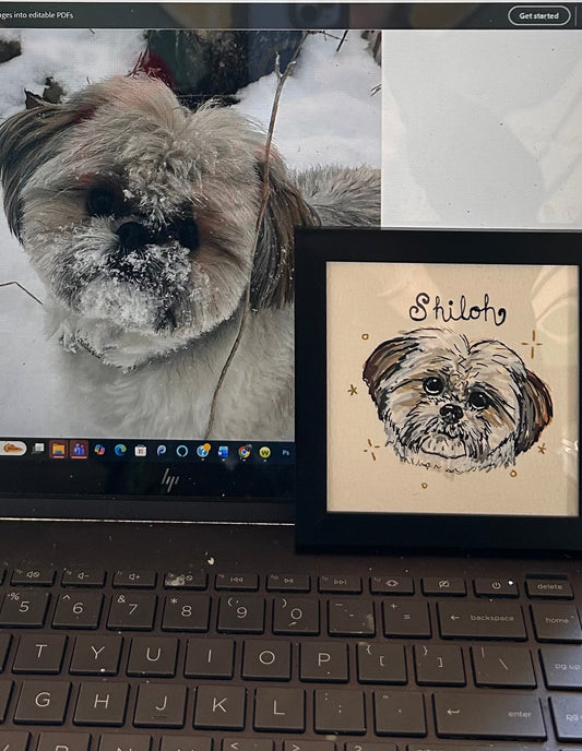 Framed Mini Pet Portrait