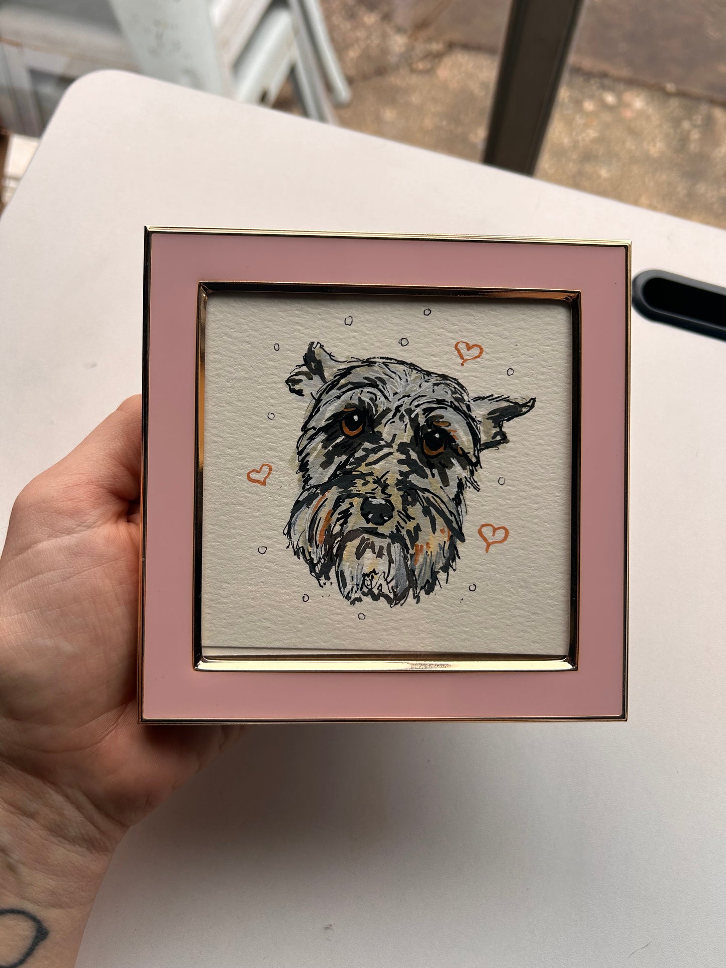 Framed Mini Pet Portrait