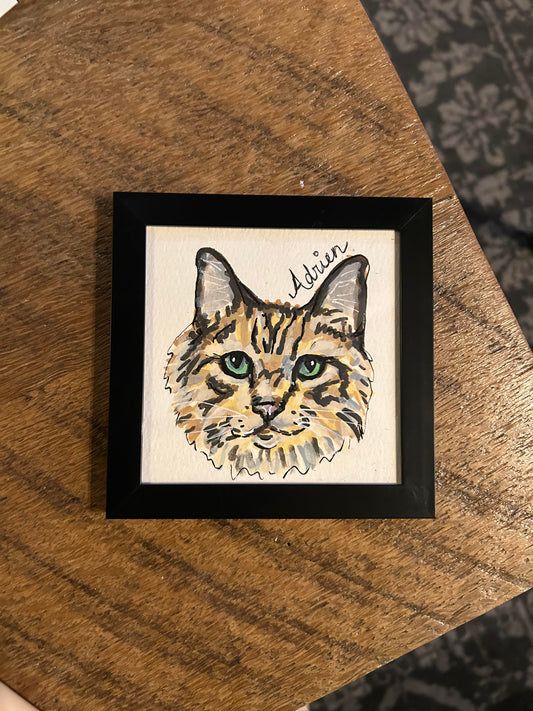 4x4 Framed Pet Portrait